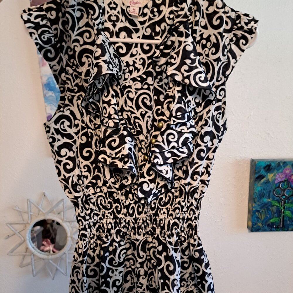 Candie's Ruffle Blouse Size Junior's Medium